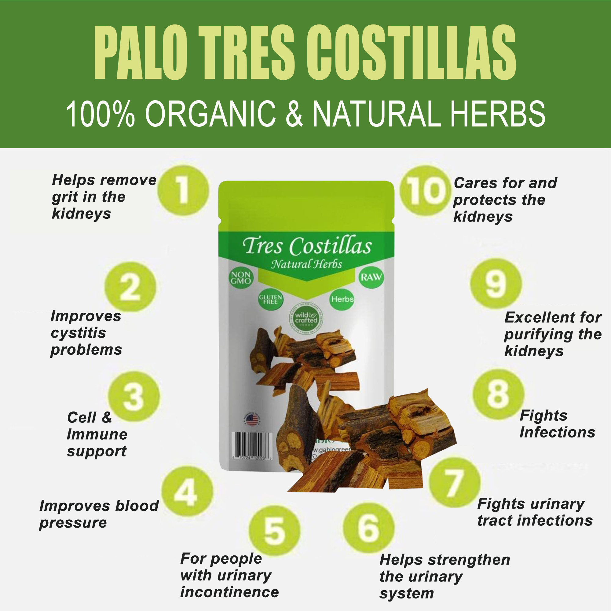 Qué beneficios ofrece el palo de tres costillas planta
